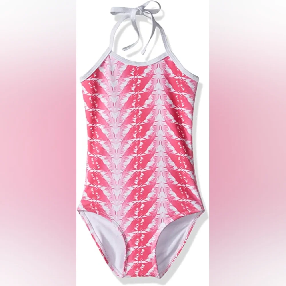 Snapper Rock Toddler Girls‎ Halter One Piece Swimsuit Fushia 2T NWT $49